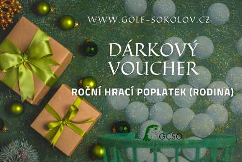 Vánoční Voucher Roční Hrací Poplatek 2025 - Rodina