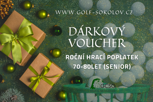 Vánoční Voucher Roční Hrací Poplatek 2026 - Senior 70 - 80 let